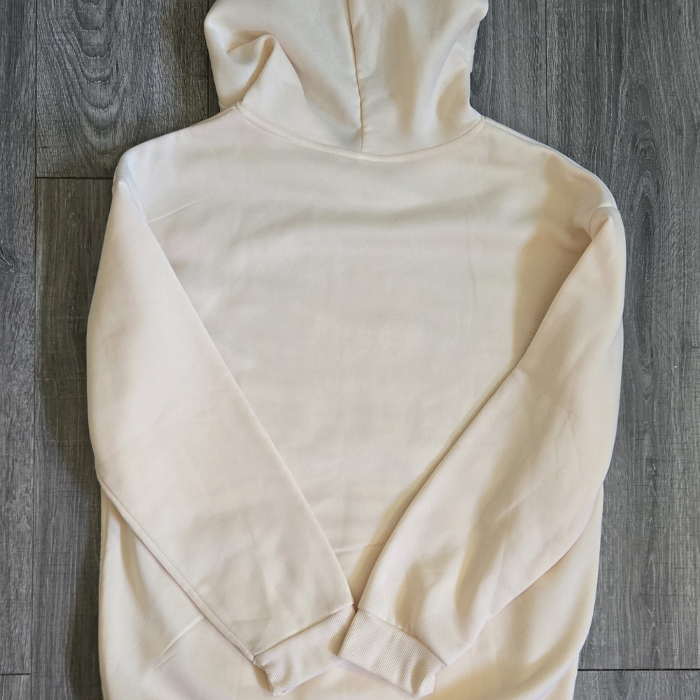 Queen: Cream " Unisex" Hoodie with Black Graphic - Picture 2 of 6